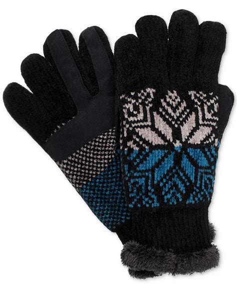 Isotoner Signature Women S Smartouch® Snowflake Gloves And Reviews Handbags And Accessories Macy S