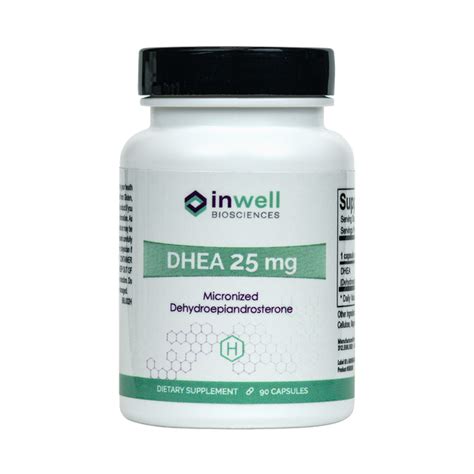 Dhea 25mg 90 Capsules Inwell Biosciences Discount Nutrition Store