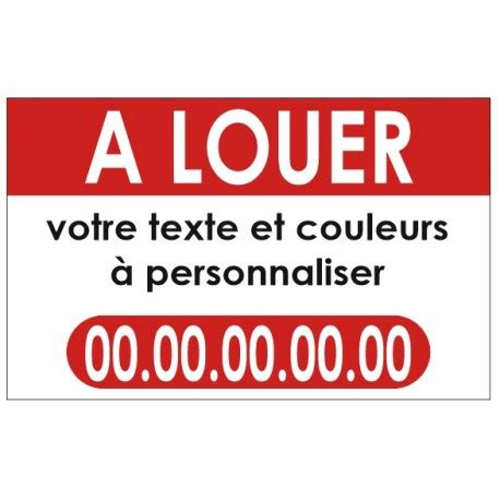 Panneau A Louer Personnaliser Sticker A Moi Etiquette Autocollant