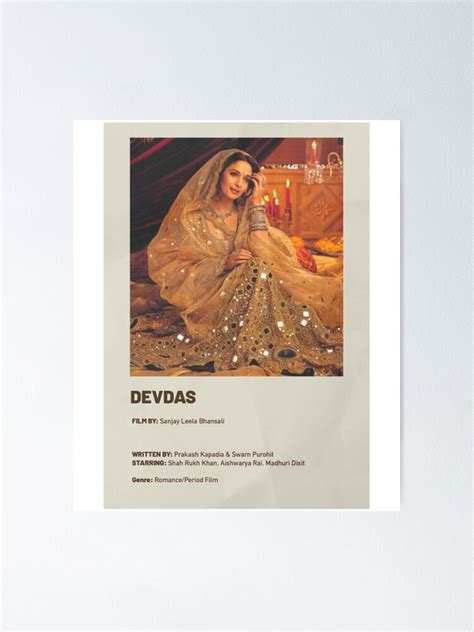 "Devdas - minimalist movie " Poster for Sale by KadneRobder | Redbubble