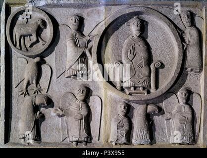 Detalle del Frontal de altar de La Seu d Urgell o de los Apóstoles