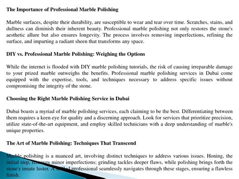 PPT Unlocking The Brilliance The Ultimate Guide To Marble Polishing