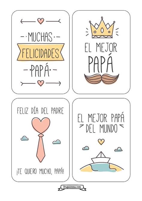 Tarjetas Dia Del Padre Imprimibles Gratis Frugalisima Tarjetas