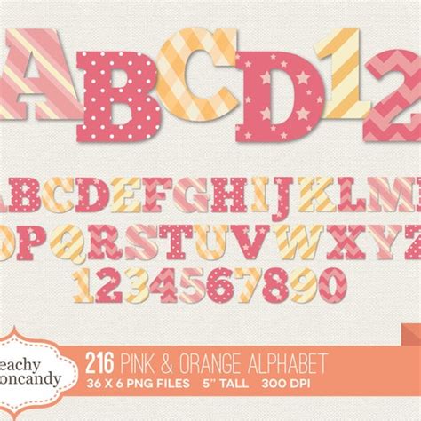 Buy Get Off Digital Polka Dot Alphabet Clip Art Etsy