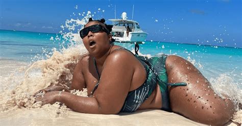 'What an icon': Lizzo melts the Bahamas with sultry bikini snaps on ...