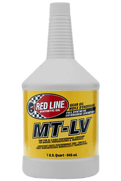 Red Line MT LV Manual Transmission Lubricant 70W75 GL 4 Pegasus