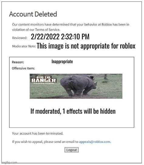 Banned From Roblox Imgflip