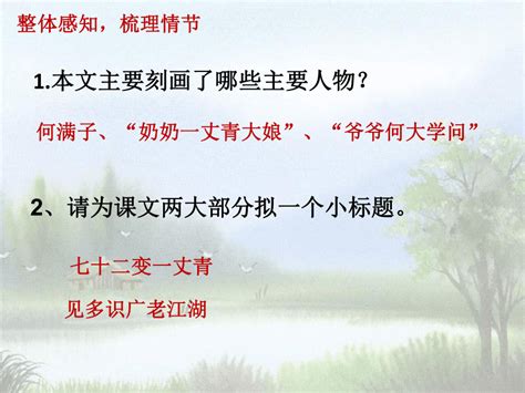 部编版语文九年级下册第8课《蒲柳人家》课件（共12张ppt） 21世纪教育网