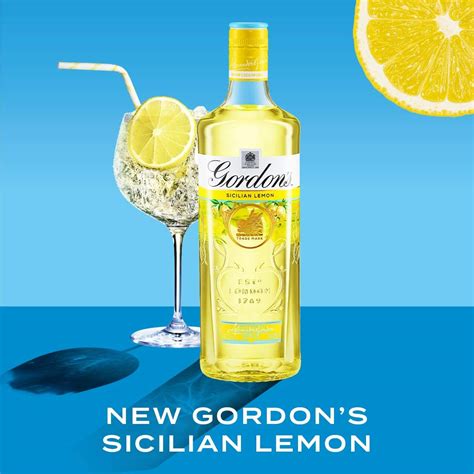 Gordons Sicilian Lemon Gin 700ml Drinkland