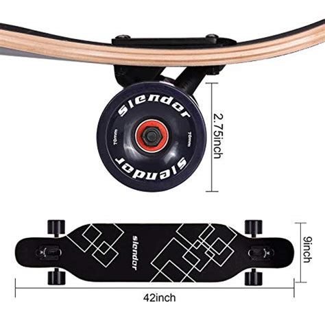 Slendor Longboard Skateboard 42 Inch Drop Through Deck