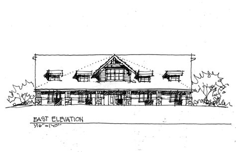 LLW Building Elevation Sketch – Learning Lodge West