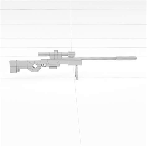 3D AWM Arctic Warfare Magnum Sniper Rifle Gun - TurboSquid 1991475