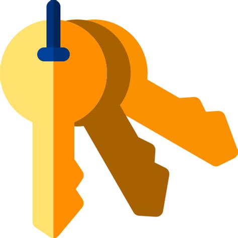 Keys Basic Rounded Flat Icon