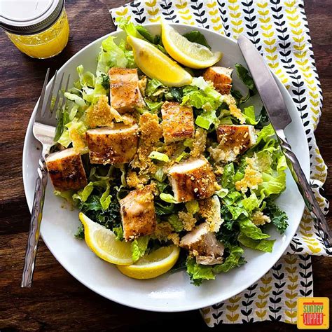 Chick Fil A Lemon Kale Caesar Salad With Grilled Chicken