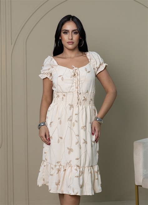 Vestido Lianne SB33487 Nude é na Saia Bella