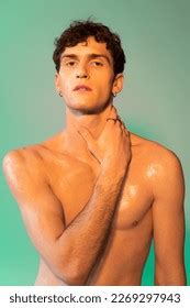 Portrait Stylish Brunette Man Oil On Stock Photo 2269297943 Shutterstock