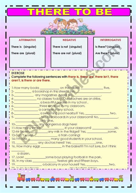 There To Be Worksheet Esl Worksheet By Macomabi