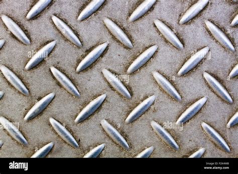 Background Of Metal Diamond Plate In Silver Color Stock Photo Alamy