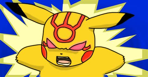 Pikachu absorbs Blue Orb by scizzy on DeviantArt