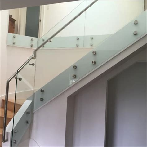 Stainless Steel Glass Standoff Stair Balustrade Tempered Glass Balcony