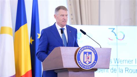 Klaus Iohannis R M N N Func Ie P N La Depunerea Jur M Ntului De