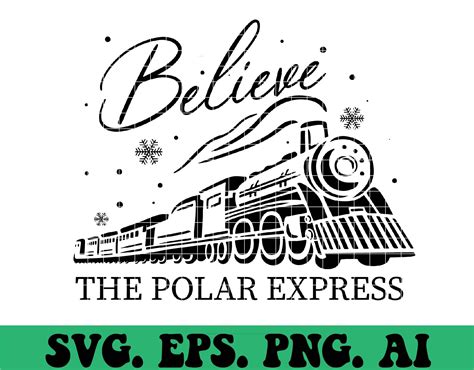 Geloof Polar Express Svg Christmas Express Svg Christmas Etsy België