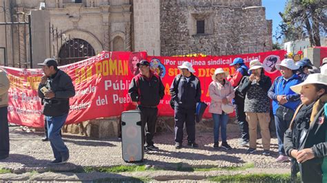 Docentes del Sute de la provincia de San Román se movilizarán en el Día