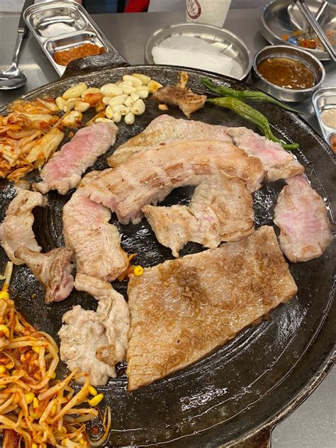 청주 맛집 솥뚜껑에 구워먹는 꽃삼겹 맛집 뚜껑집 네이버 블로그