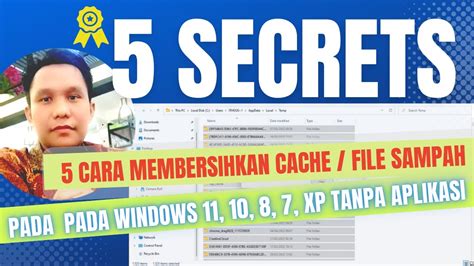 CARA MEMBERSIHKAN FILE SAMPAH CACHE DI PC LAPTOP SAMPAI AKARNYA PADA