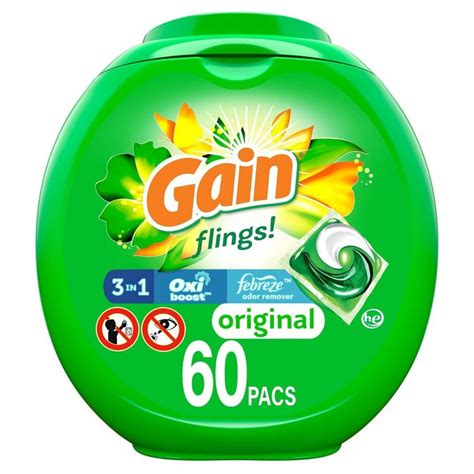 Gain Flings Laundry Detergent Pacs Original Oz Ct Reviews