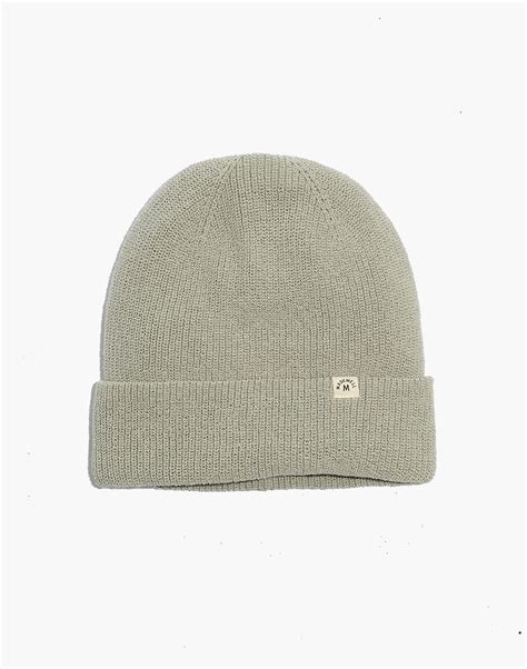 Re Sourced Cotton Cuffed Beanie Cool Beanies Madewell Denim Recycled