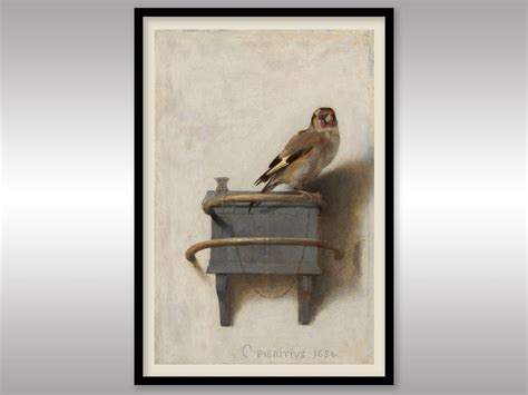 The Goldfinch by Carel Fabritius 1654 Reproduction Art Print - Etsy UK