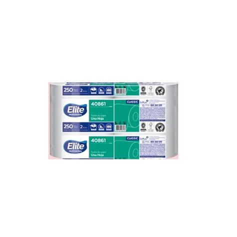 Toalla De Papel Elite 40861 H S 250 Mts X 2 Unid