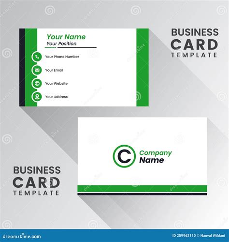 Vector Modern Creative And Clean Business Card Template Flat Design