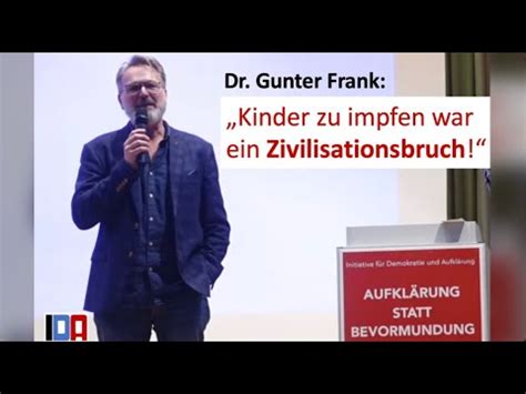 Kinder Zu Impfen War Ein Zivilisationsbruch Dr Gunter Frank Beim