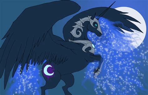 Nightmare Moon Mlp Flat Colors By Ladyfiszi On Deviantart