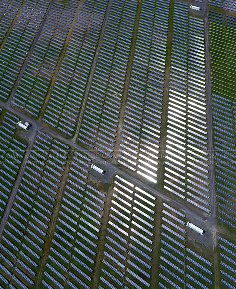 Aerial Photo Large Solar Panel Array