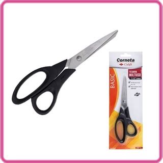 Tesoura Multiuso Basic Corneta Cm Shopee Brasil