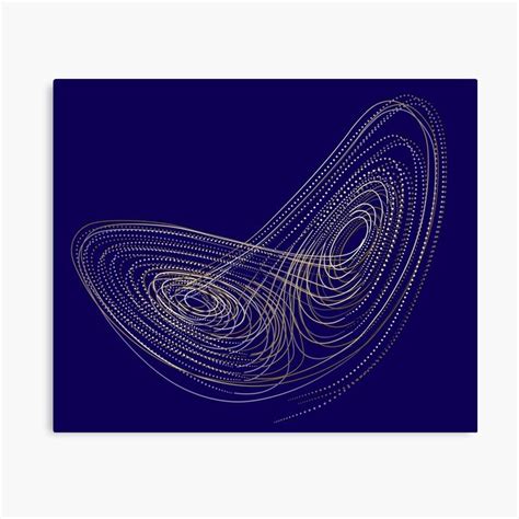 "Chaos theory: Lorenz equation 2.0" Canvas Print for Sale by Blacklinesw9 | Chaos theory, Chaos ...