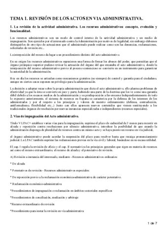 TEMA 1 DERECHO ADMINISTRATIVO II Pdf