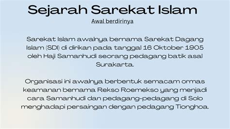 SOLUTION: Sejarah xi 5 sarekat islam partai pergerakan kemerdekaan pptx ...