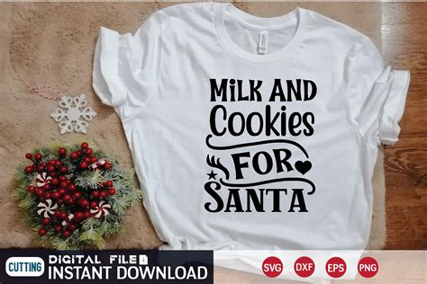 Milk and Cookies for Santa Svg Graphic by jakariasheikh152003 ...