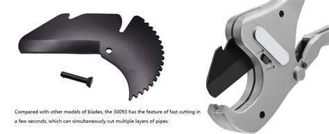 ratcheting plastic pipe  tubing cutter blade rc  pack