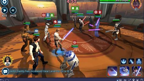 SWGOH Arena Cls Han Chewy Vs Traya Trio Nest YouTube