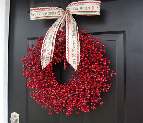 Red Berry Wreath Christmas Decor Christmas Wreath Berry