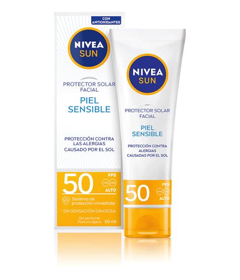 Protector Solar Facial Piel Sensible FPS 50 50 Ml NIVEA SUN