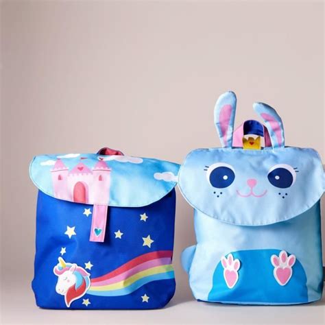 Grand Sac Dos Licorne Bleu Draeger Paris Bebeboutik