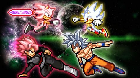 Goku Black Purguation OP Sonic Black OP VS Goku MUI OP Sonic Chaos