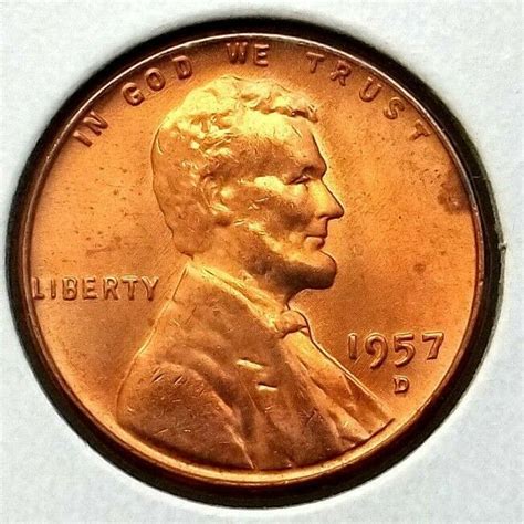 D Lincoln Cent Wheat Penny Us C Coin Denver Mint Unc Cond Lc