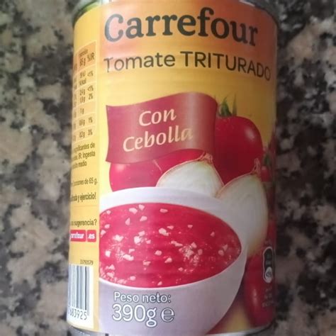 Carrefour Tomate Triturado Con Cebolla Review Abillion